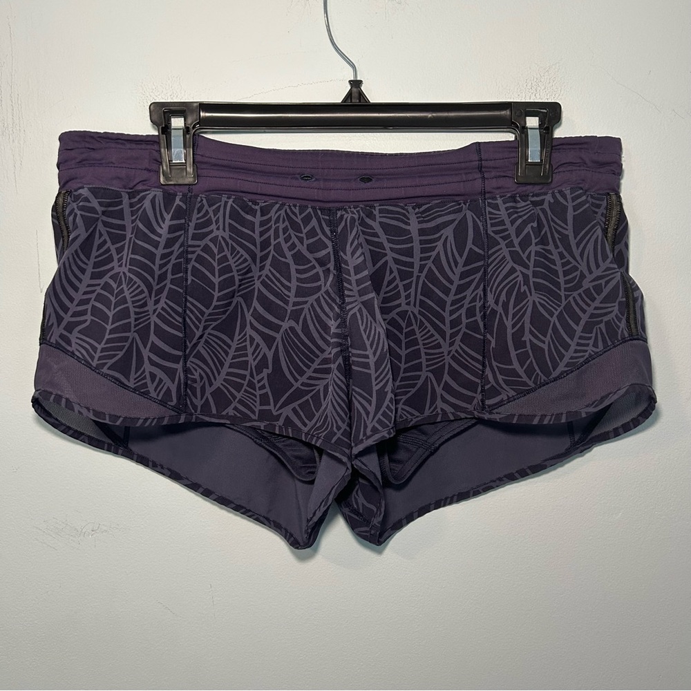 Lululemon Tracker Short II 2-Way Stretch Pretty Palms Cadet Greyvy & Cadet Blue
